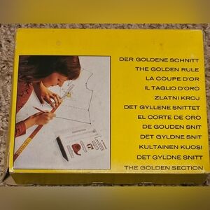 Vintage Sewing Pattern Drafting Kit in Bright Yellow